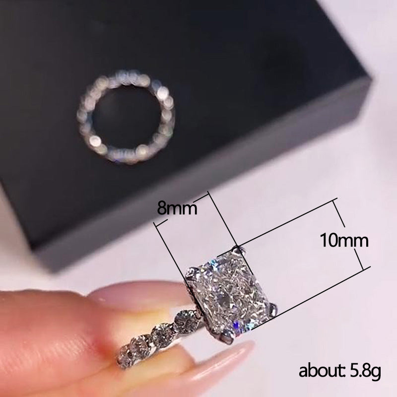 P5QA34J Fashionable Moissanite Jewelry Wedding Diamond Ring