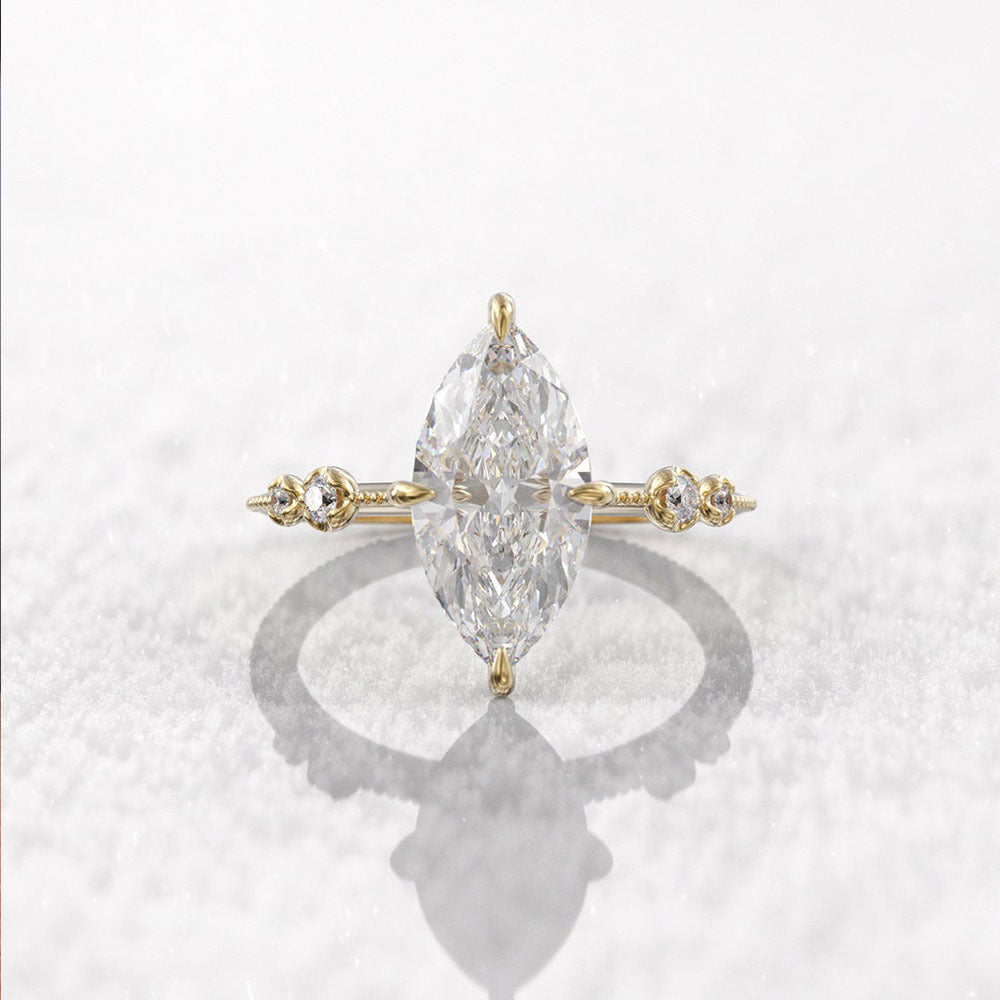 P5QA29J Fashionable Moissanite Jewelry Wedding Diamond Ring