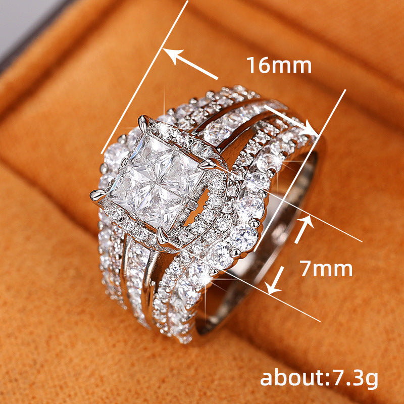 P5QA8J Fashionable Moissanite Jewelry Wedding Diamond Ring