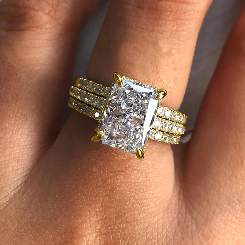 P5QA32J Fashionable Moissanite Jewelry Wedding Diamond Ring