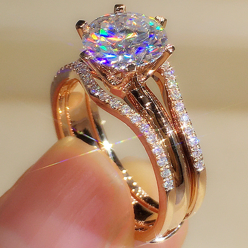 P5QA48J Fashionable Moissanite Jewelry Wedding Diamond Ring