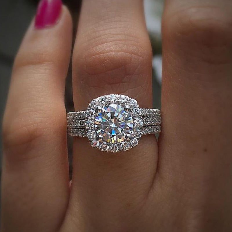 P5QA3J Fashionable Moissanite Jewelry Wedding Diamond Ring