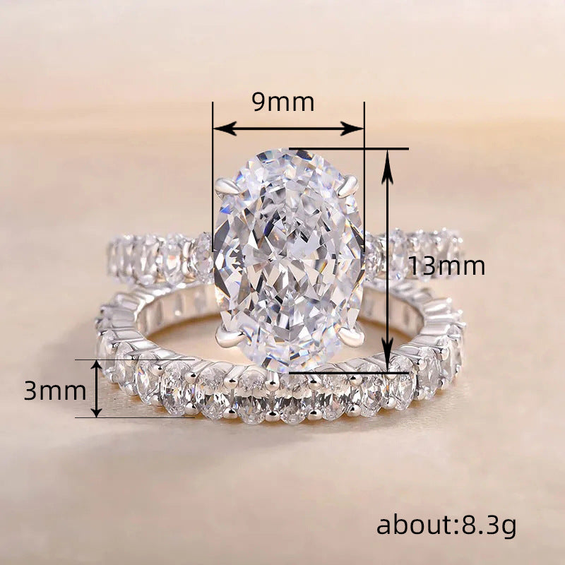 P5ZA1J Fashionable Moissanite Jewelry Wedding Diamond Ring