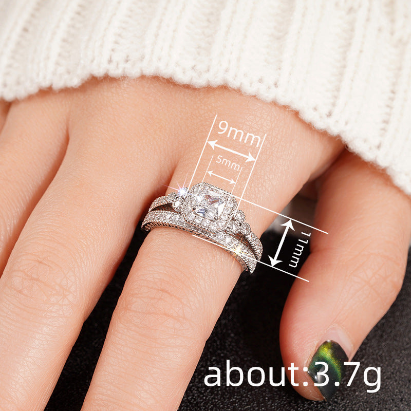 P5QA19J Fashionable Moissanite Jewelry Wedding Diamond Ring
