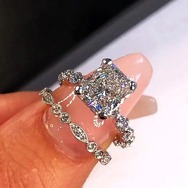 P5QA34J Fashionable Moissanite Jewelry Wedding Diamond Ring