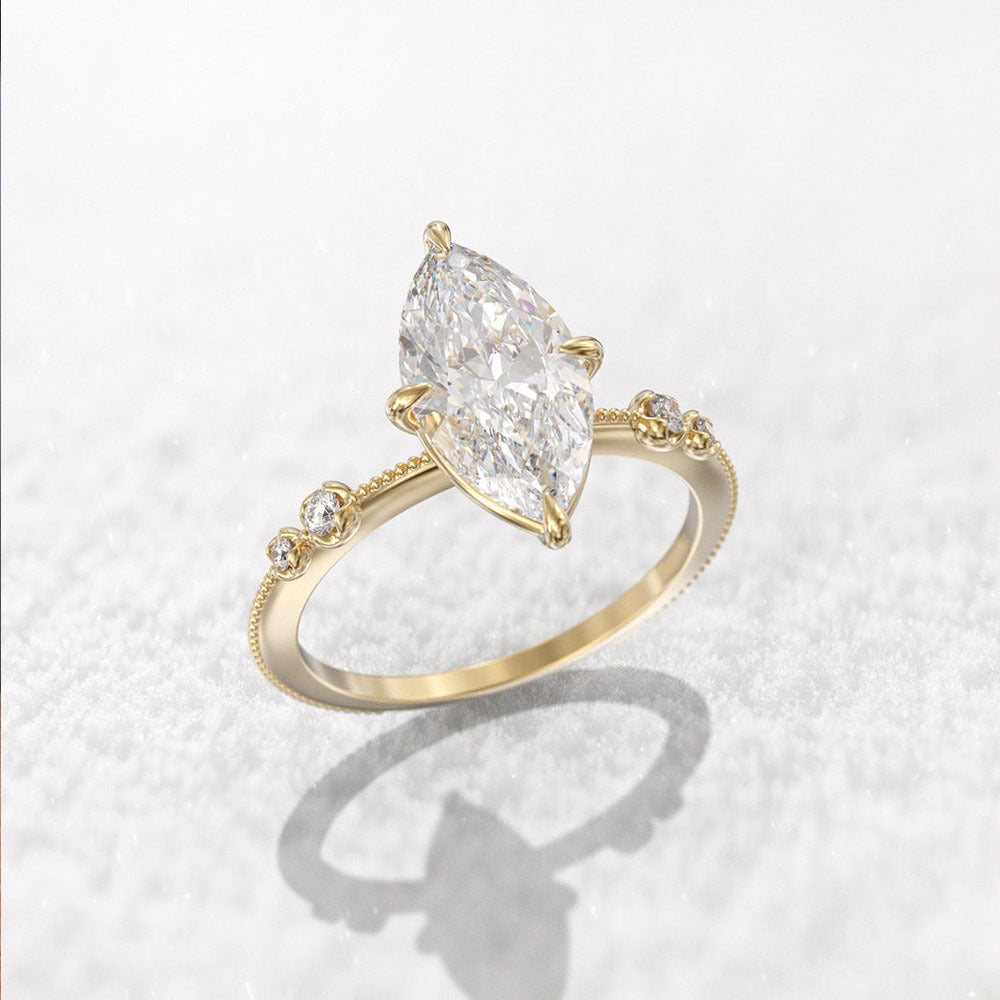 P5QA29J Fashionable Moissanite Jewelry Wedding Diamond Ring