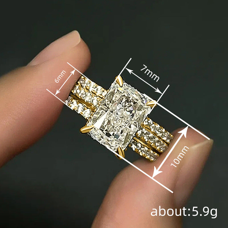 P5QA32J Fashionable Moissanite Jewelry Wedding Diamond Ring