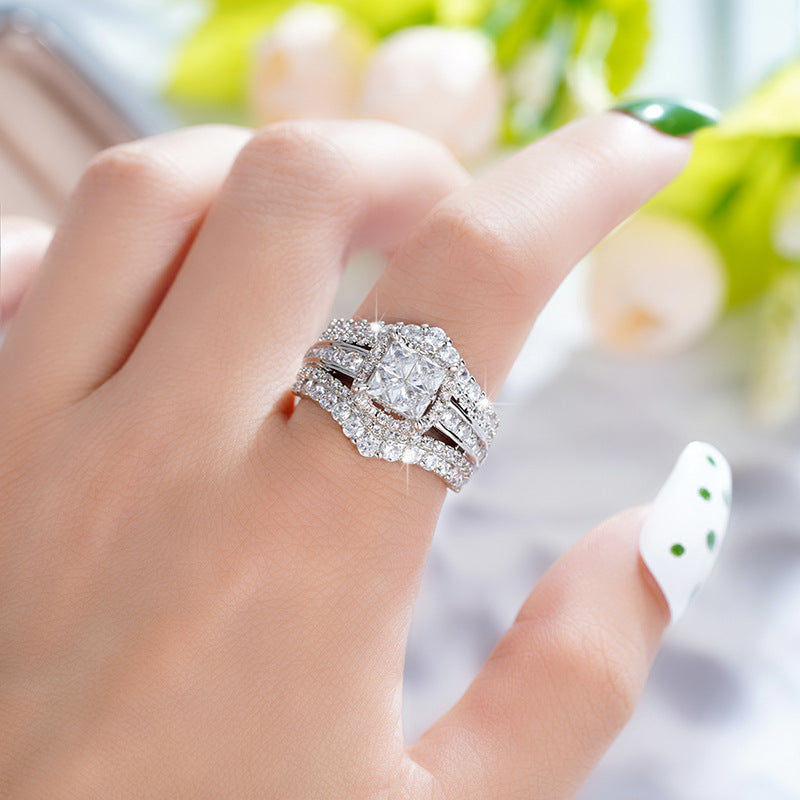 P5QA8J Fashionable Moissanite Jewelry Wedding Diamond Ring