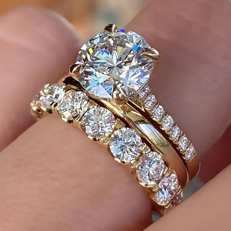 P5QA2J Fashionable Moissanite Jewelry Wedding Diamond Ring