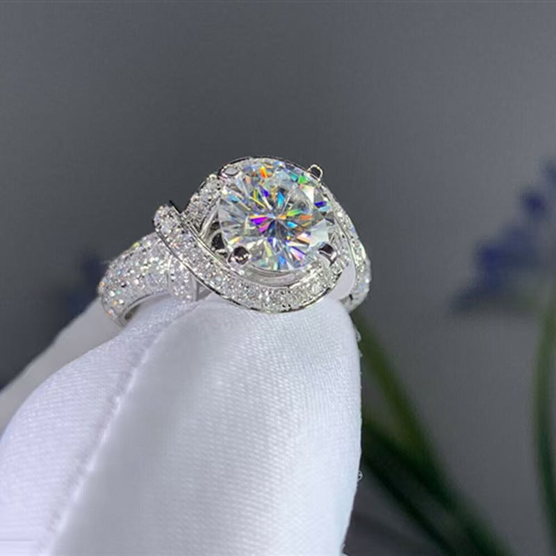 P5ZA2J Fashionable Moissanite Jewelry Wedding Diamond Ring