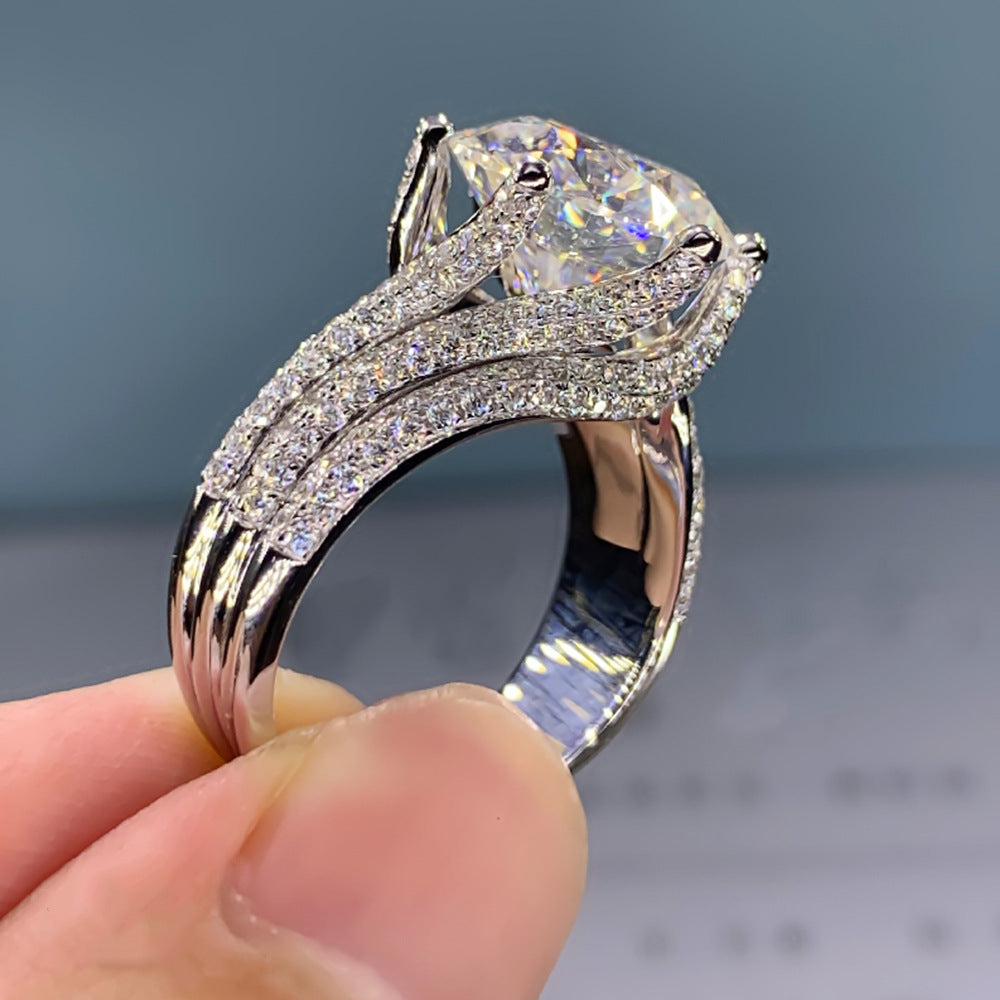 P5QA15J  Fashionable Moissanite Jewelry Wedding Diamond Ring