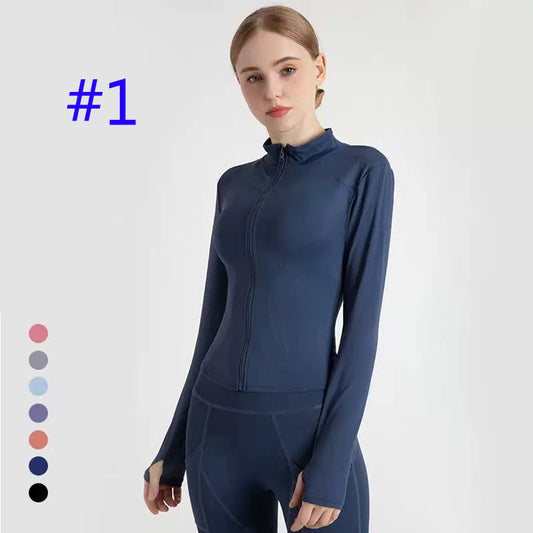 PXA5U Long-sleeved tight  yoga jacket