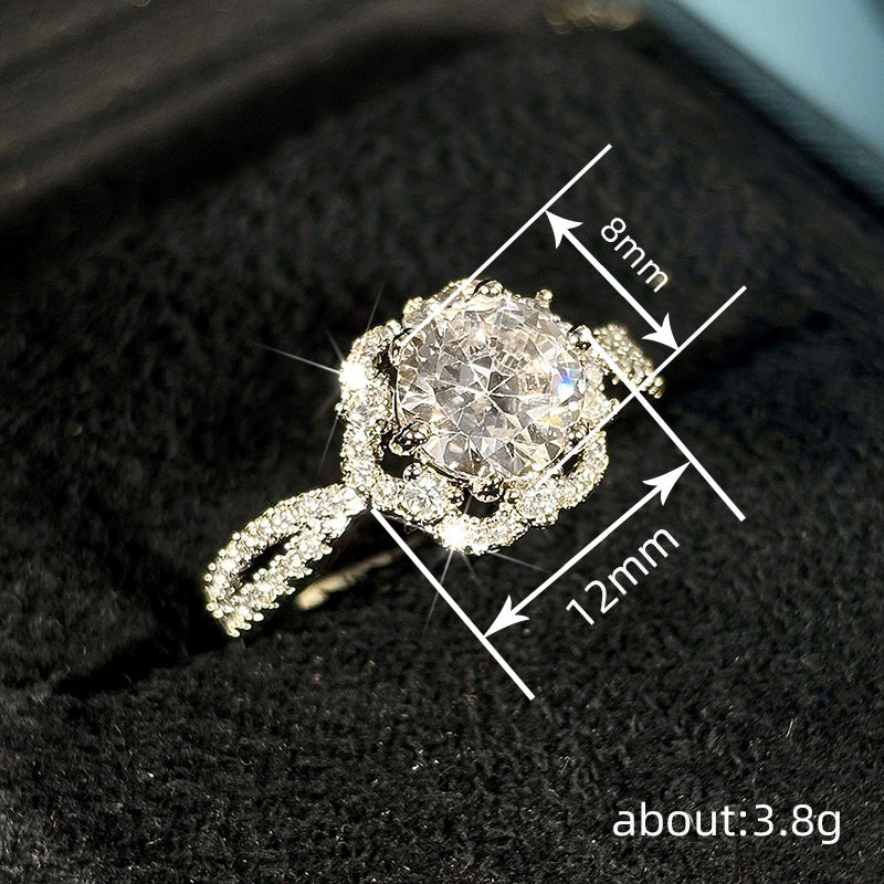 P5QA49J  Fashionable Moissanite Jewelry Wedding Diamond Ring