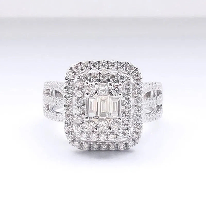 P5QA41J  Fashionable Moissanite Jewelry Wedding Diamond Ring