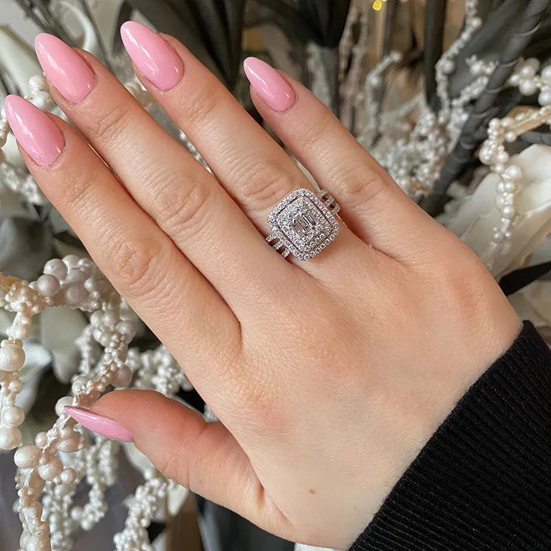 P5QA41J  Fashionable Moissanite Jewelry Wedding Diamond Ring