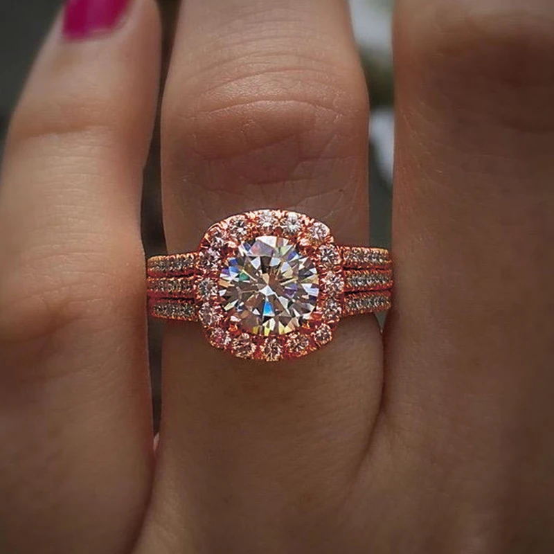 P5QA3J  Fashionable Moissanite Jewelry Wedding Diamond Ring