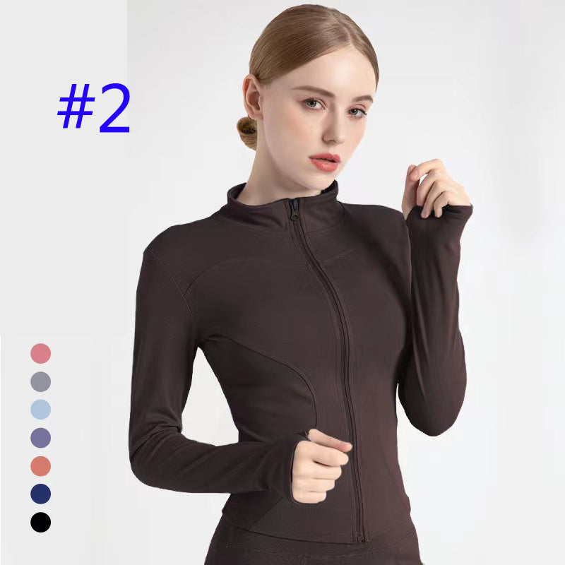 PXA5U Long-sleeved tight  yoga jacket