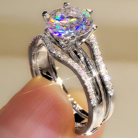 P5QA48J  Fashionable Moissanite Jewelry Wedding Diamond Ring