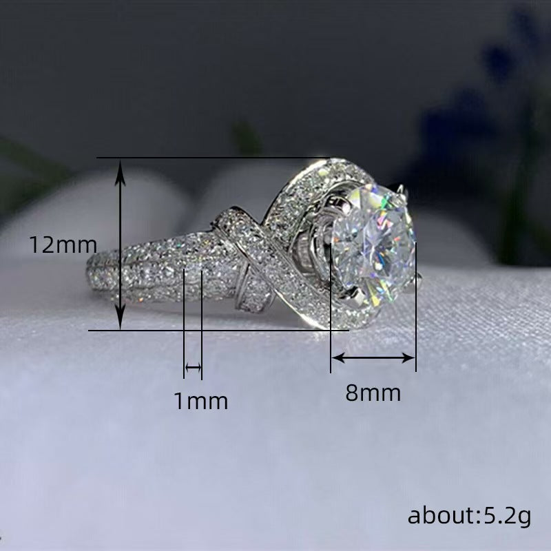 P5ZA2J Fashionable Moissanite Jewelry Wedding Diamond Ring