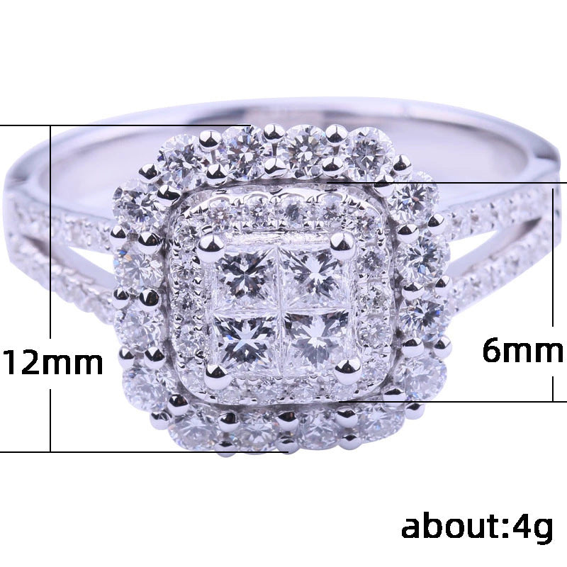P5QA24J  Fashionable Moissanite Jewelry Wedding Diamond Ring