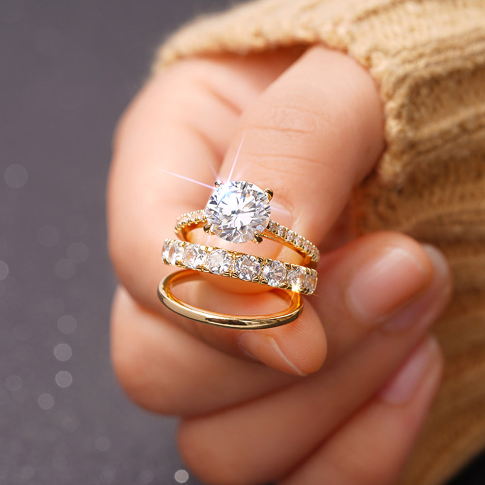 P5QA2J  Fashionable Moissanite Jewelry Wedding Diamond Ring