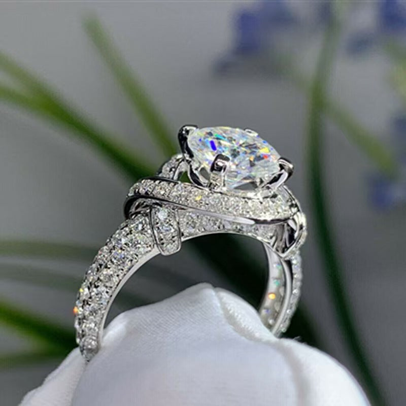 P5ZA2J Fashionable Moissanite Jewelry Wedding Diamond Ring