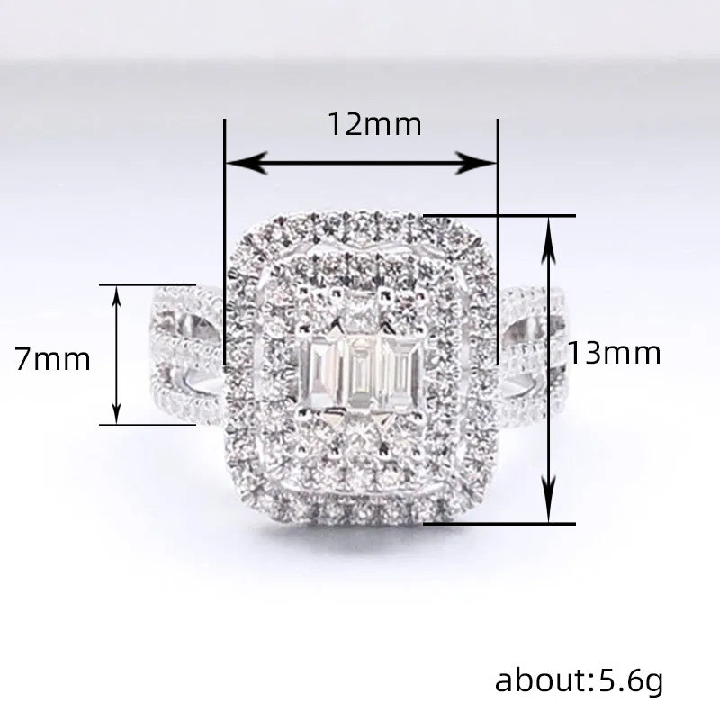 P5QA41J  Fashionable Moissanite Jewelry Wedding Diamond Ring