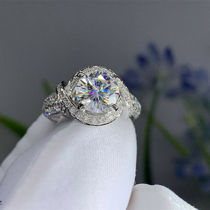 P5ZA2J Fashionable Moissanite Jewelry Wedding Diamond Ring