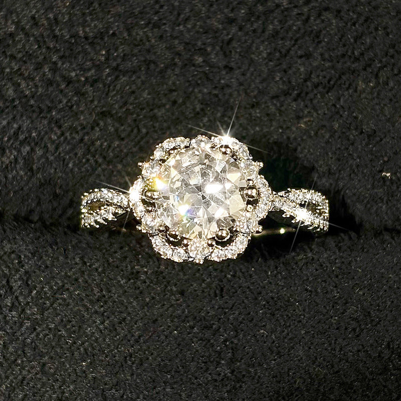 P5QA49J  Fashionable Moissanite Jewelry Wedding Diamond Ring