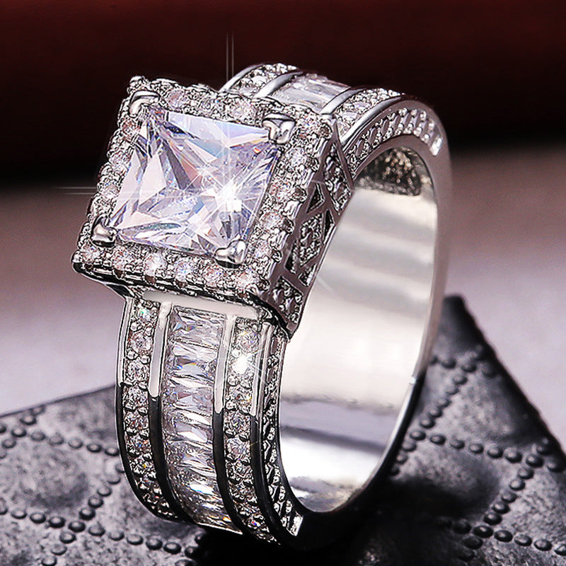 P5QA27J  Fashionable Moissanite Jewelry Wedding Diamond Ring