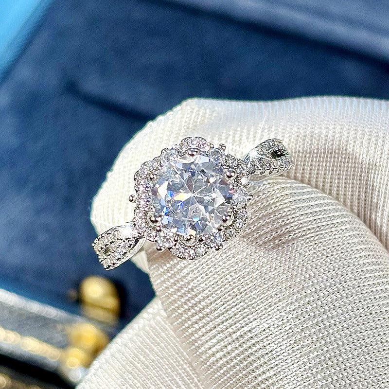 P5QA49J  Fashionable Moissanite Jewelry Wedding Diamond Ring