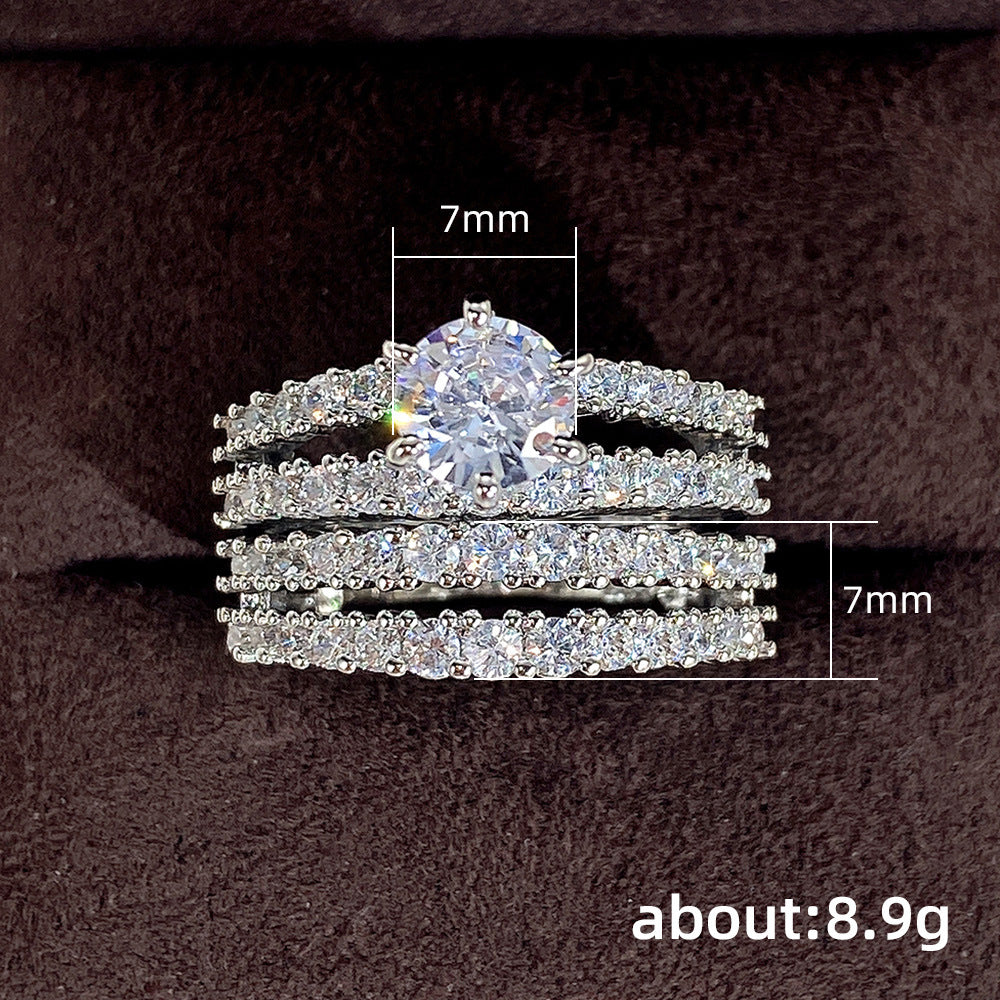 P5QA22J  Fashionable Moissanite Jewelry Wedding Diamond Ring