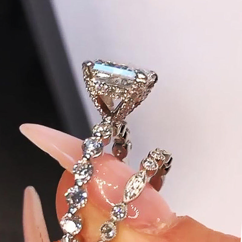 P5QA34J  Fashionable Moissanite Jewelry Wedding Diamond Ring