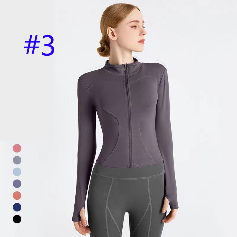 PXA5U Long-sleeved tight  yoga jacket
