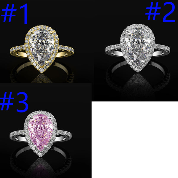 P5QA1J Fashionable Moissanite Jewelry Wedding Diamond Ring