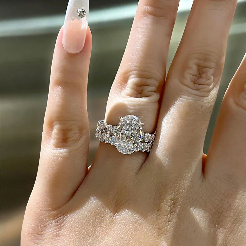 P5ZA1J Fashionable Moissanite Jewelry Wedding Diamond Ring