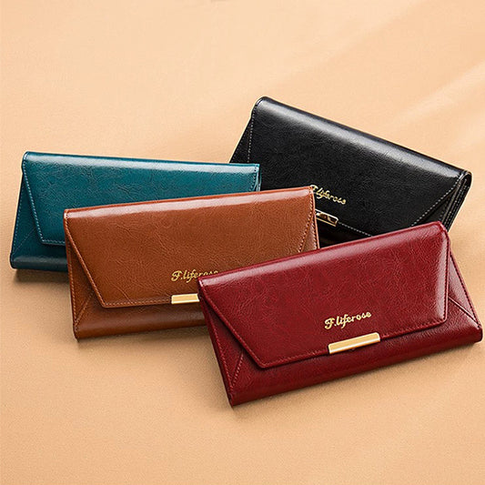 1E03B Fashionable leather wallets
