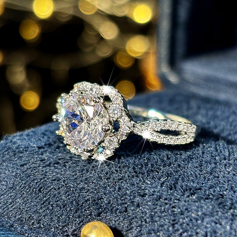 P5QA49J  Fashionable Moissanite Jewelry Wedding Diamond Ring