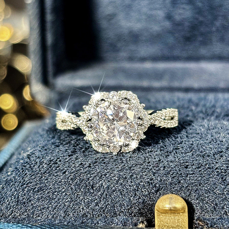 P5QA49J  Fashionable Moissanite Jewelry Wedding Diamond Ring