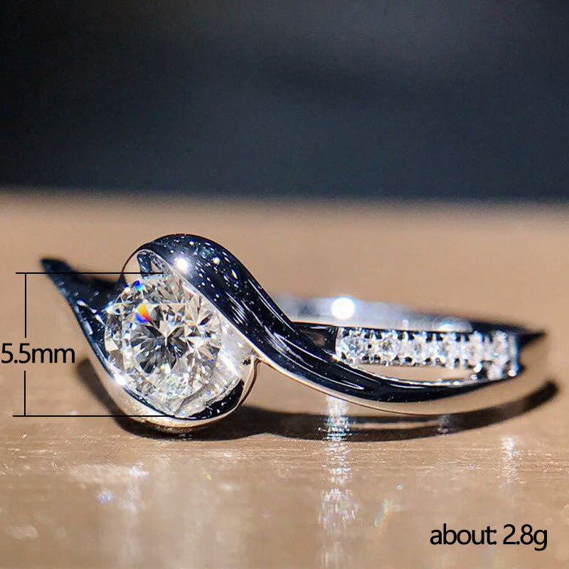 P5QA21J  Fashionable Moissanite Jewelry Wedding Diamond Ring