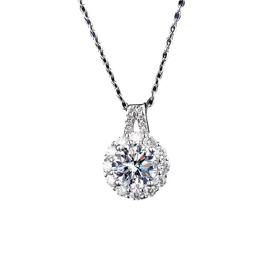 P5ZA4J Fashionable Moissanite Jewelry Wedding Diamond Necklaces