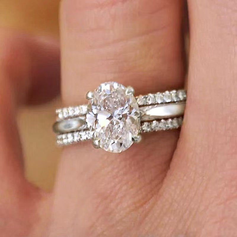 P5ZA3J Fashionable Moissanite Jewelry Wedding Diamond Ring