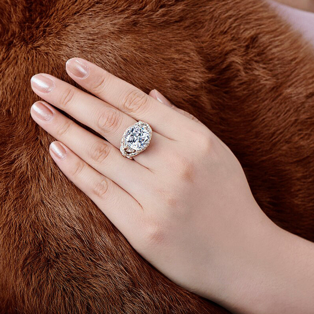 P5QA45J  Fashionable Moissanite Jewelry Wedding Diamond Ring