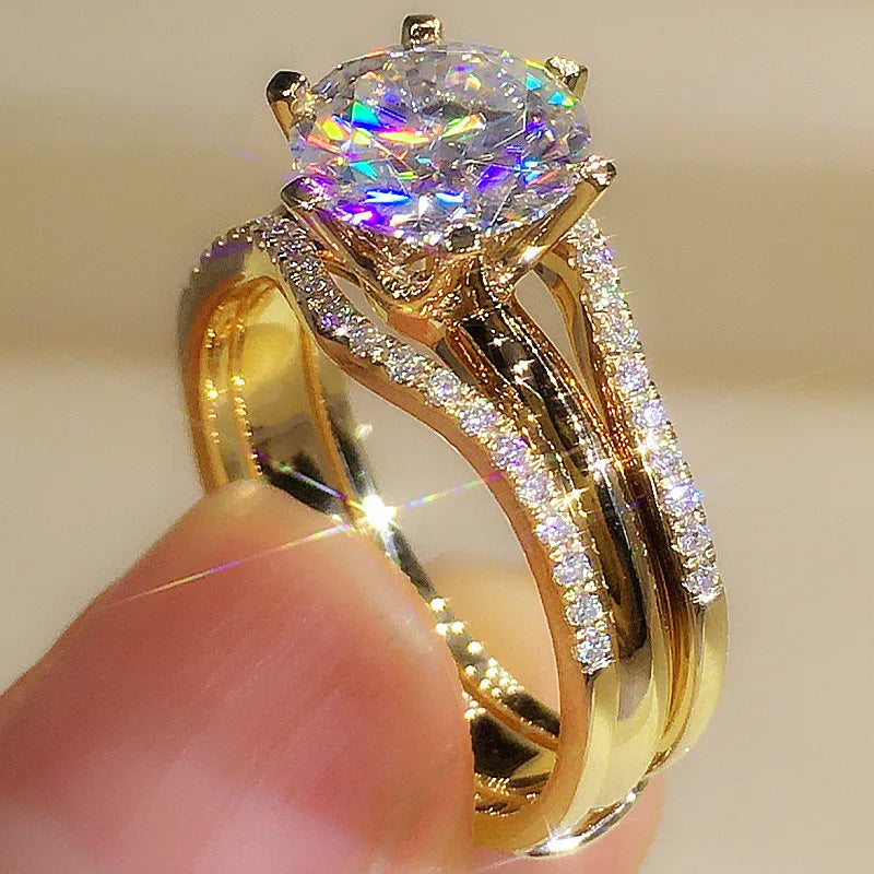 P5QA48J  Fashionable Moissanite Jewelry Wedding Diamond Ring