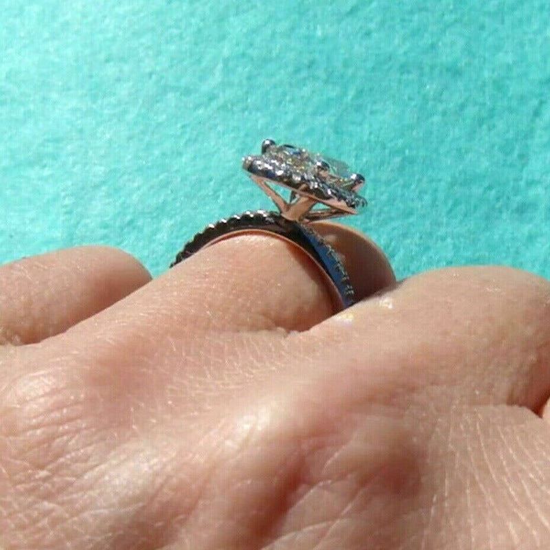 P5QA36J  Fashionable Moissanite Jewelry Wedding Diamond Ring
