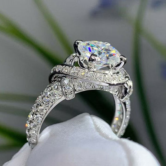 P5ZA2J Fashionable Moissanite Jewelry Wedding Diamond Ring