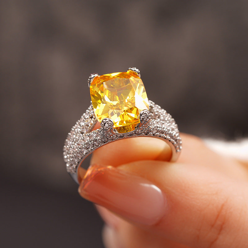 P5QA46J  Fashionable Moissanite Jewelry Wedding Diamond Ring