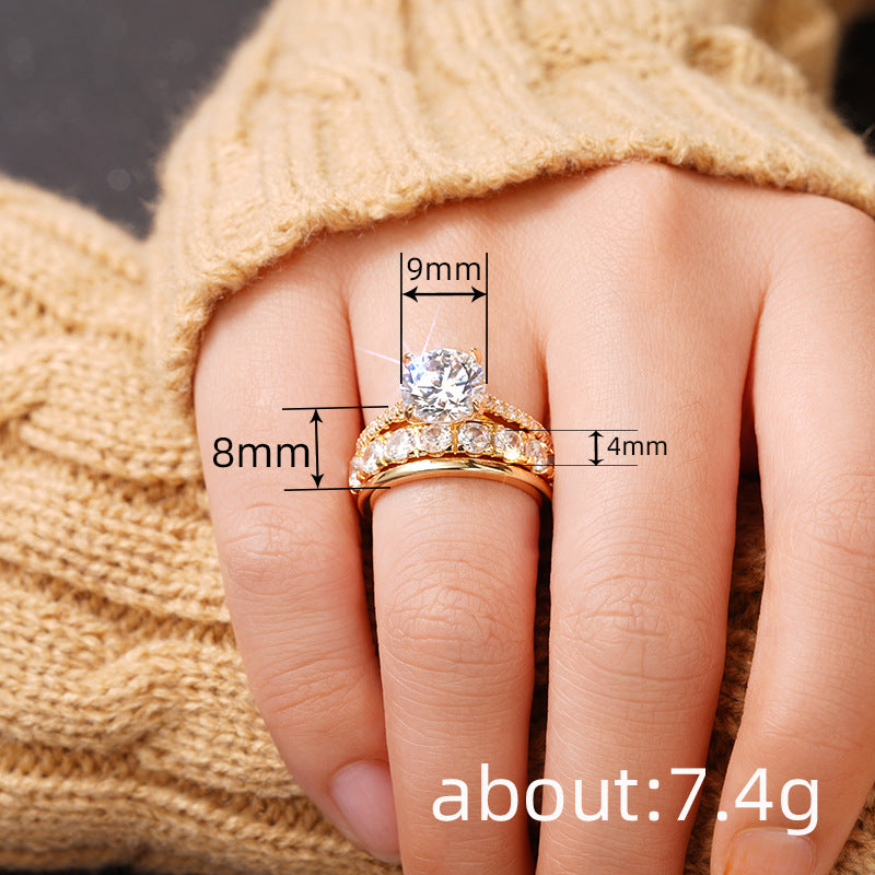 P5QA2J  Fashionable Moissanite Jewelry Wedding Diamond Ring